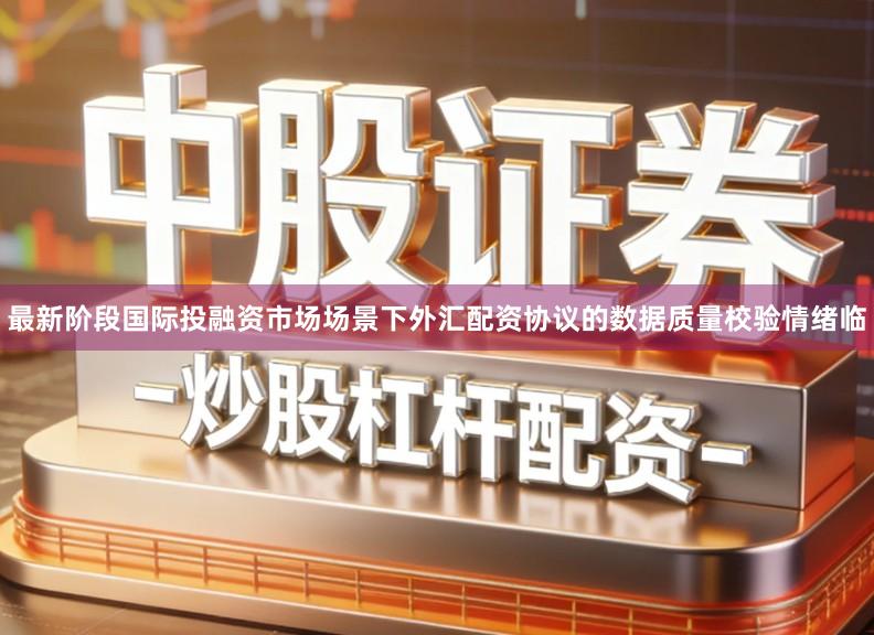 最新阶段国际投融资市场场景下外汇配资协议的数据质量校验情绪临