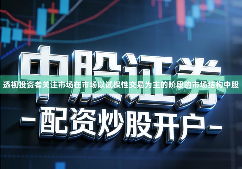 透视投资者关注市场在市场以试探性交易为主的阶段的市场结构中股